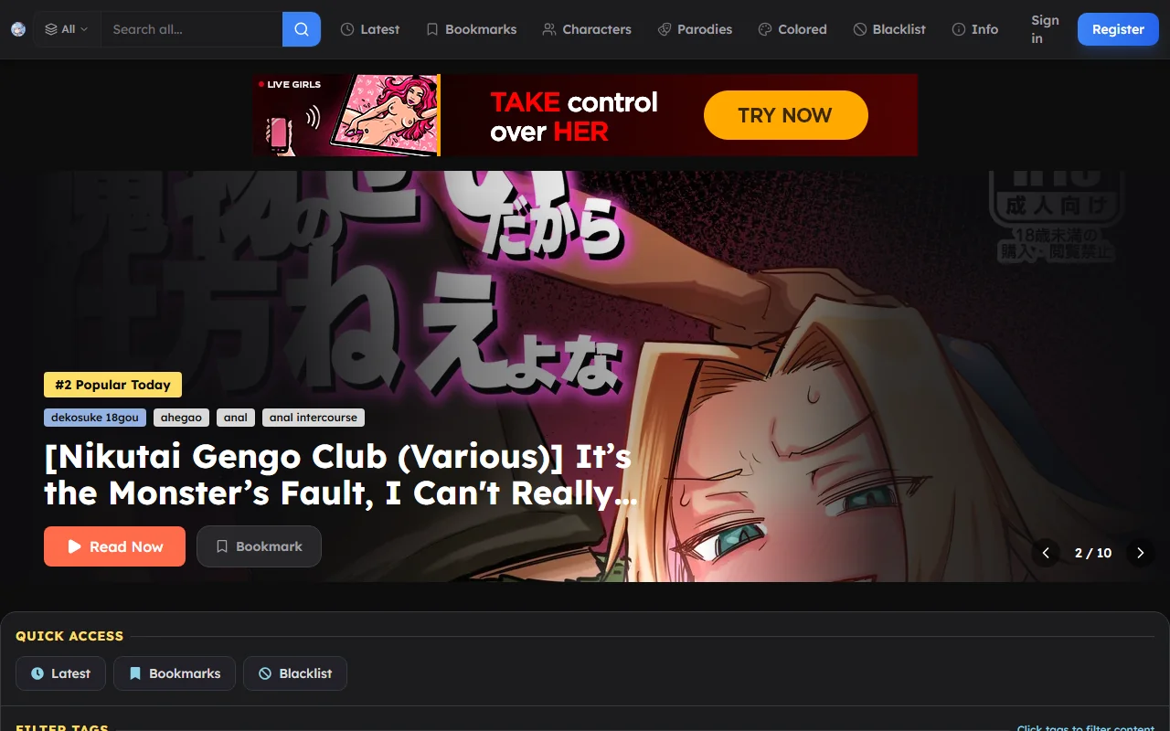 Screenshot: Eahentai Screenshot of Eahentai